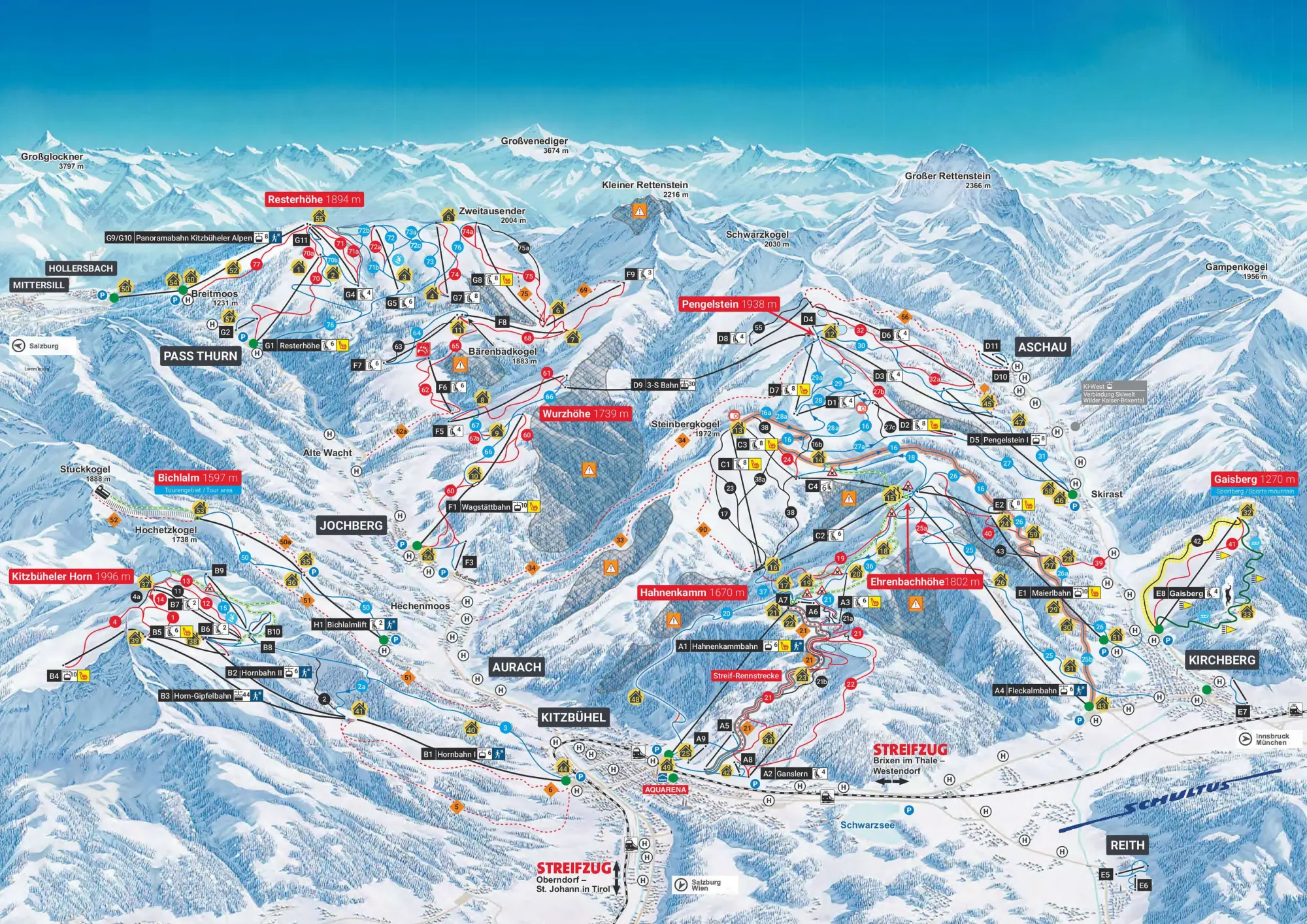 Kitzbühel / Kirchberg - 188 km piste
